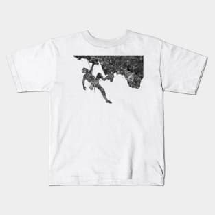 Climber black and white Kids T-Shirt